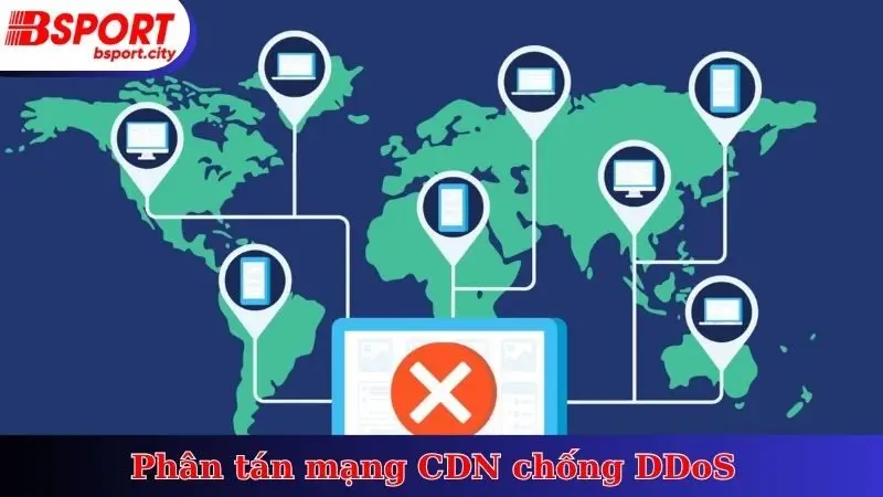 Phân tán mạng CDN chống DDoS